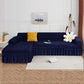 L Shape Bubble Frill Sofa Cover
