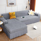 L Shape Bubble Frill Sofa Cover