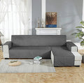 L Shape Quilted Sofa Cover