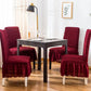 Bubble Frill Dinning Chairs Cover