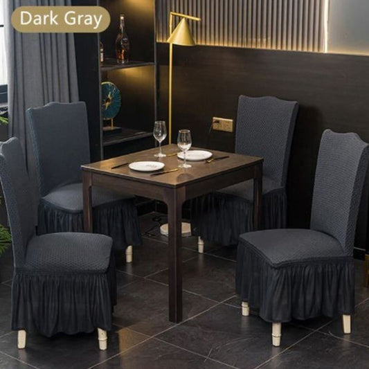 Turkish Frill Dinning Chairs Cover