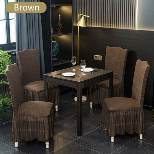 Turkish Frill Dinning Chairs Cover